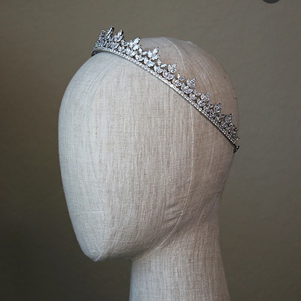 Eden luxe bridal Preston simulated diamond crown tiara